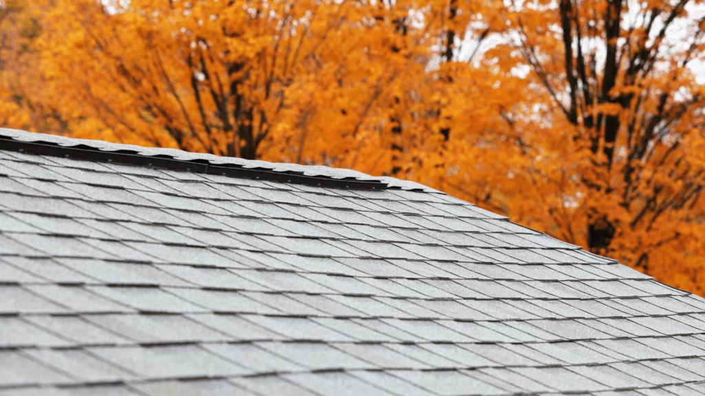 Ridge Vents on Roof with Foliage