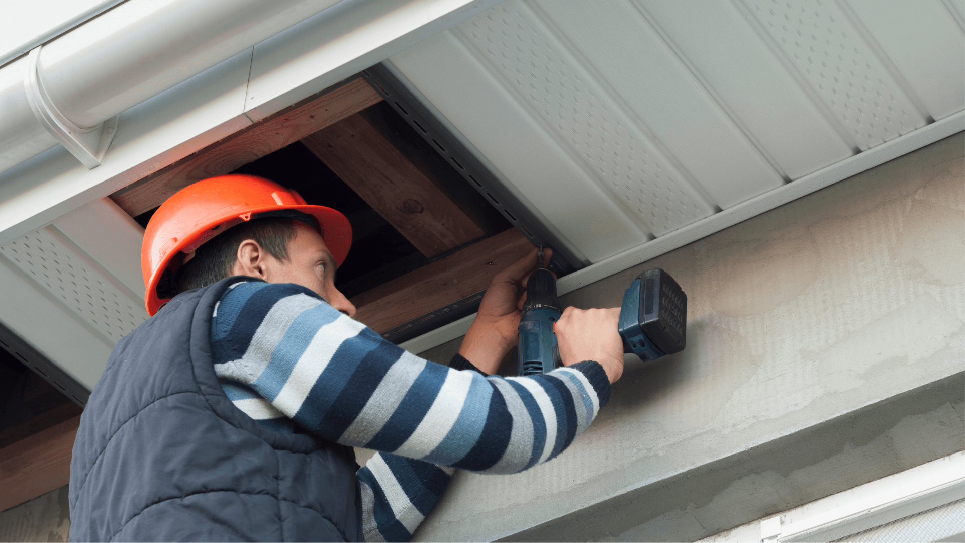 Soffit Vent Installation Roofer. roof ventilation Huntsville Alabama