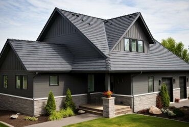 Black roofing house in Alabama