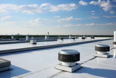 Commercial white silicone Roofing