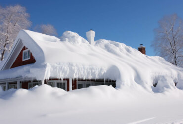 House covered with snow