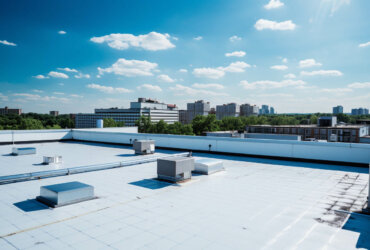 Commercial flat roofing