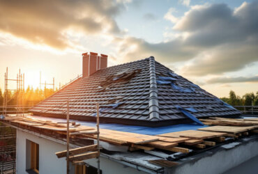 Repairing the tiles roof