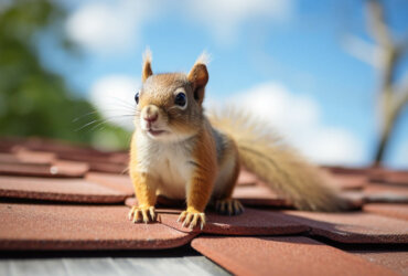 Squirrel on the roof