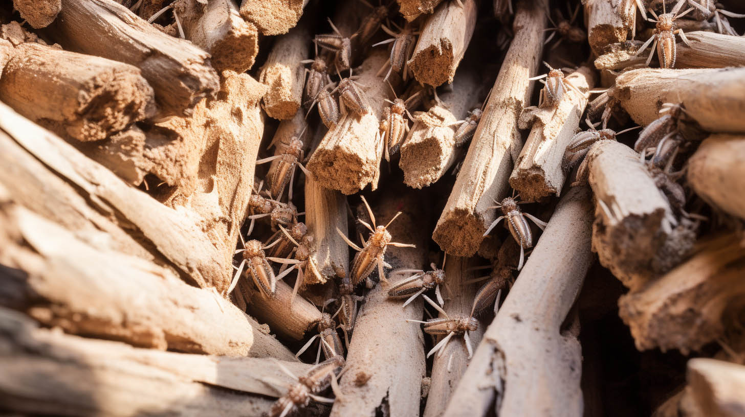 Wood Boring Beetles in Roof