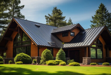 A-Frame House metal roofing