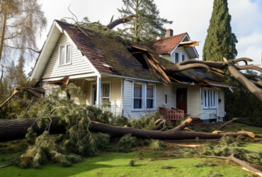 Damaging of roof because of tree