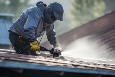 watering the roof