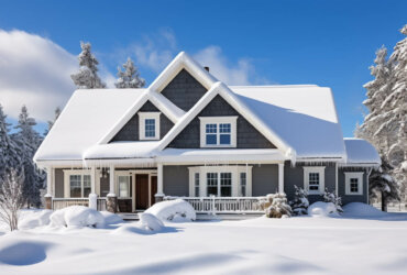 House covered with snow in alabama