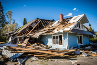 roof damage due to heavy wind