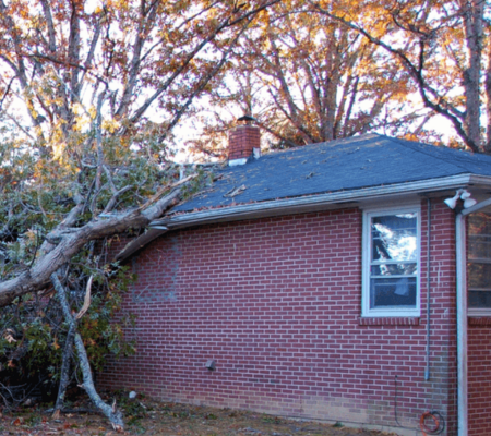 Storm damage-