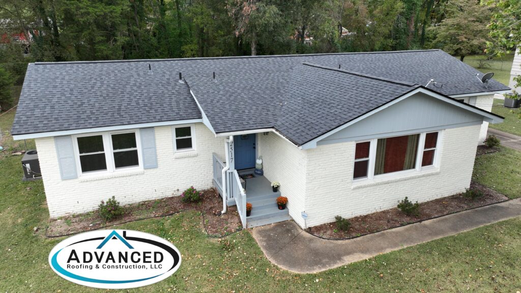 Completed general contractor Huntsville AL repair on a residential roof